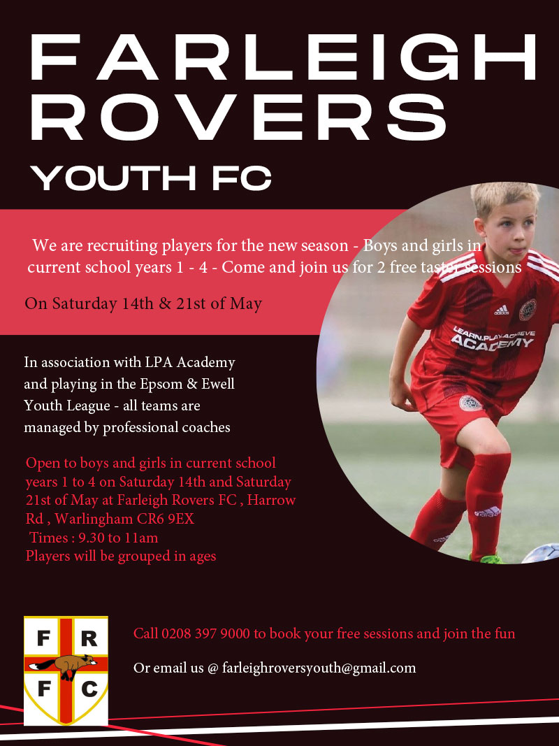 Farleigh Rovers Youth Trials
